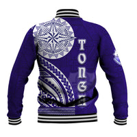 Tupou College Toloa Baseball Jacket Ngatu and Polynesian Pattern