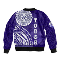 Tupou College Toloa Bomber Jacket Ngatu and Polynesian Pattern