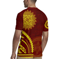 Tonga High School Rugby Jersey Ngatu and Polynesian Pattern LT03 - Polynesian Pride