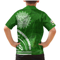 Liahona High School Family Matching Mermaid Dress and Hawaiian Shirt Ngatu and Polynesian Pattern