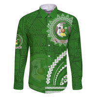 Liahona High School Family Matching Tank Maxi Dress and Hawaiian Shirt Ngatu and Polynesian Pattern