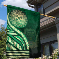 Saineha High School Garden Flag Ngatu and Polynesian Pattern