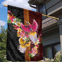Papua New Guinea Birds and Frangipani Garden Flag Melanesian Art Tattoos - Polynesian Pride
