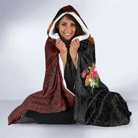 Papua New Guinea Birds and Frangipani Hooded Blanket Melanesian Art Tattoos - Polynesian Pride