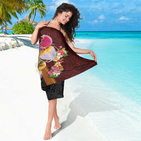 Papua New Guinea Birds and Frangipani Sarong Melanesian Art Tattoos - Polynesian Pride