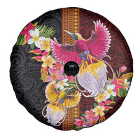 Papua New Guinea Birds and Frangipani Spare Tire Cover Melanesian Art Tattoos - Polynesian Pride