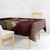 Papua New Guinea Birds and Frangipani Tablecloth Melanesian Art Tattoos - Polynesian Pride
