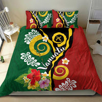 Melanesian Vanuatu Tribal Boar Tusk Bedding Set Tropical Plants and Namele Motifs - Polynesian Pride