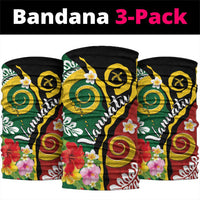 Melanesian Vanuatu Tribal Boar Tusk Neck Gaiter Tropical Plants and Namele Motifs - Polynesian Pride