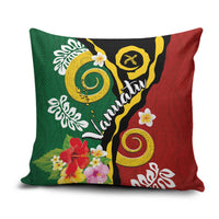 Melanesian Vanuatu Tribal Boar Tusk Pillow Cover Tropical Plants and Namele Motifs - Polynesian Pride