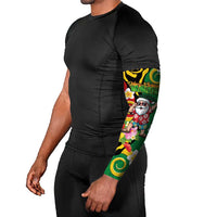 Vanuatu Christmas Arm Sleeves Funny Santa with Namele and Boar Tusk Tribal - Polynesian Pride