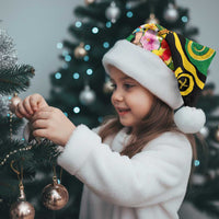 Vanuatu Christmas Santa Hat Funny Santa with Namele and Boar Tusk Tribal - Polynesian Pride