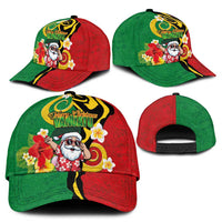 Vanuatu Christmas Classic Cap Funny Santa with Namele and Boar Tusk Tribal - Polynesian Pride