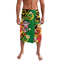 Vanuatu Christmas Lavalava Funny Santa with Namele and Boar Tusk Tribal - Polynesian Pride