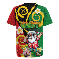 Vanuatu Christmas Rugby Jersey Funny Santa with Namele and Boar Tusk Tribal - Polynesian Pride