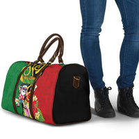 Vanuatu Christmas Travel Bag Funny Santa with Namele and Boar Tusk Tribal - Polynesian Pride