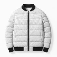 Samoan Lotu a Tamaiti Bomber Puffer Jacket Coat of Arms and Polynesian Pattern