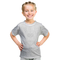 Samoan Lotu a Tamaiti Kid T Shirt Coat of Arms and Polynesian Pattern