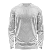 Samoan Lotu a Tamaiti Long Sleeve Shirt Coat of Arms and Polynesian Pattern