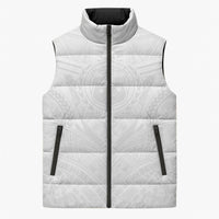 Samoan Lotu a Tamaiti Sleeveless Puffer Jacket Coat of Arms and Polynesian Pattern