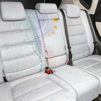 Hawaiian Tribal Tattoo and Plumeria Back Car Seat Cover Polynesian Pattern Sweet