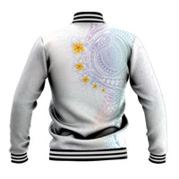 Hawaiian Tribal Tattoo and Plumeria Baseball Jacket Polynesian Pattern Sweet