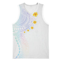 Hawaiian Tribal Tattoo and Plumeria Basketball Jersey Polynesian Pattern Sweet