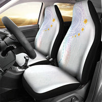 Hawaiian Tribal Tattoo and Plumeria Car Seat Cover Polynesian Pattern Sweet