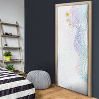 Hawaiian Tribal Tattoo and Plumeria Door Cover Polynesian Pattern Sweet
