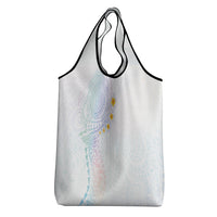 Hawaiian Tribal Tattoo and Plumeria Grocery Bag Polynesian Pattern Sweet