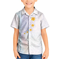 Hawaiian Tribal Tattoo and Plumeria Kid Hawaiian Shirt Polynesian Pattern Sweet