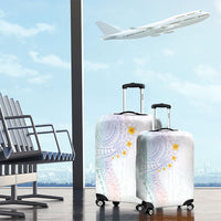 Hawaiian Tribal Tattoo and Plumeria Luggage Cover Polynesian Pattern Sweet