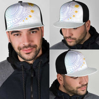 Hawaiian Tribal Tattoo and Plumeria Mesh Trucker Cap Polynesian Pattern Sweet