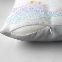 Hawaiian Tribal Tattoo and Plumeria Pillow Cover Polynesian Pattern Sweet