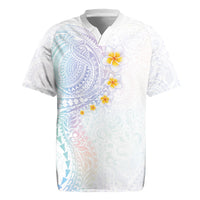 Hawaiian Tribal Tattoo and Plumeria Rugby Jersey Polynesian Pattern Sweet