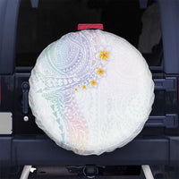 Hawaiian Tribal Tattoo and Plumeria Spare Tire Cover Polynesian Pattern Sweet