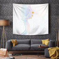 Hawaiian Tribal Tattoo and Plumeria Tapestry Polynesian Pattern Sweet