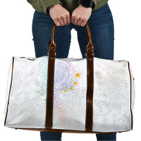 Hawaiian Tribal Tattoo and Plumeria Travel Bag Polynesian Pattern Sweet