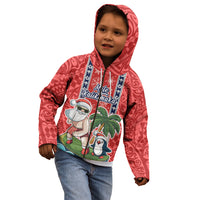Hawaii Christmas Kid Hoodie The Santa Surfing Hawaii Xmas Style LT03 - Polynesian Pride