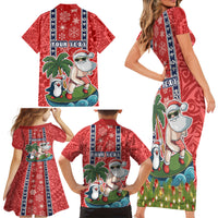 custom-hawaii-christmas-family-matching-short-sleeve-bodycon-dress-and-hawaiian-shirt-the-santa-surfing-hawaii-xmas-style