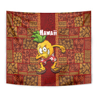 Hawaii Tapestry Aloha Funny Pineapple Mix Kakau Hawaiian Tribal LT03 - Polynesian Pride