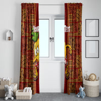 Custom Hawaii Window Curtain Aloha Funny Pineapple Mix Kakau Hawaiian Tribal LT03 - Polynesian Pride