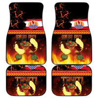 Tahitian Siva Afi Car Mats Tribal Performers of Tahitian Fire Knife Dancing