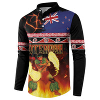 Aotearoa Siva Afi Button Sweatshirt Tribal Performers of Aotearoa Fire Knife Dancing