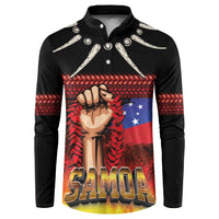 Personalised Samoan Spirit - Samoa Tribal Heritage Button Sweatshirt