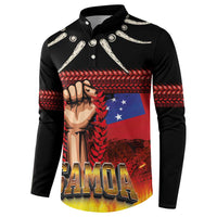 Personalised Samoan Spirit - Samoa Tribal Heritage Button Sweatshirt