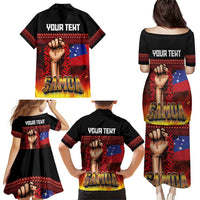 Personalised Samoan Spirit - Samoa Tribal Heritage Family Matching Puletasi and Hawaiian Shirt