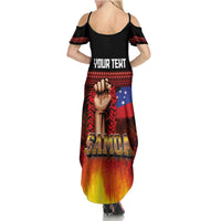 Personalised Samoan Spirit - Samoa Tribal Heritage Summer Maxi Dress