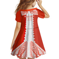 Custom Tonga Rugby Family Matching Long Sleeve Bodycon Dress and Hawaiian Shirt Ikale Tahi Ngatu Tribal Pattern LT03 - Polynesian Pride