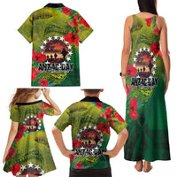 Cook Islands ANDAC Day Family Matching Tank Maxi Dress and Hawaiian Shirt Honor and Remember Soliders-Forever in My Thoughts Grunge Style
